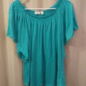 Teal blouse size L